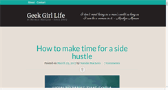 Desktop Screenshot of geekgirllife.com